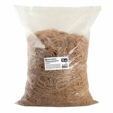 Резинка банк 10кг 60мм натур цвет натуральный каучук BRAUBERG 1/2