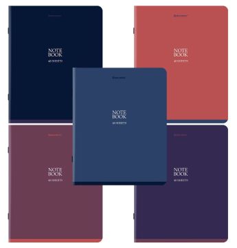 Тетрадь 48л А5 клетка обложка картон NoteBook BRAUBERG 1/10/100