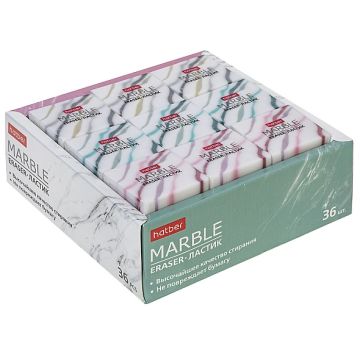 Ластик 32х18х8мм термопластичная резина Marble Хатбер 1/36/1152