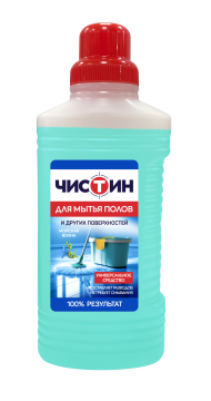 Средство жидкое 1л для мытья полов Чистин Морская волна 1/11