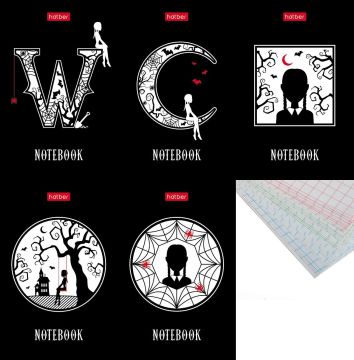 Блокнот 48л А7 75х110мм клетка 3-х цв блок на клею картон Хатбер W-wednesday 1/100