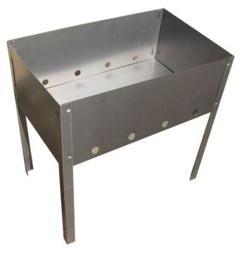 Мангал разборный 350х250х140+5 шампуров 0,5мм (в коробке) 1/1 