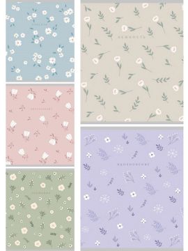 Тетрадь 48л А5 клетка скоба Нежные цветы Проф-пресс 5/100