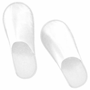 Тапочки однораз закрытые 25пар 37-42р спанбонд белые SMZ 1/6 