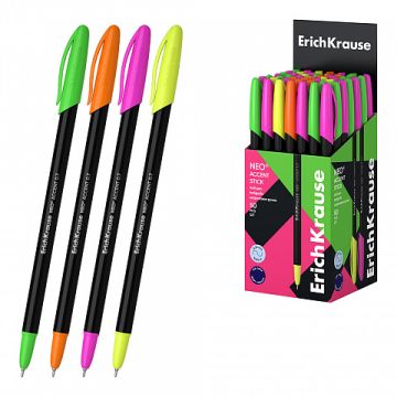 Ручка шариковая синяя узел 0,7мм ассорти ErichKrause Neo 1/50