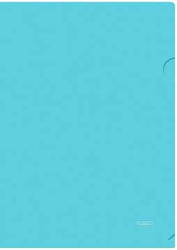 Папка-уголок А4 непрозр незабудка PASTEL Хатбер 0,18мм 1/20/400