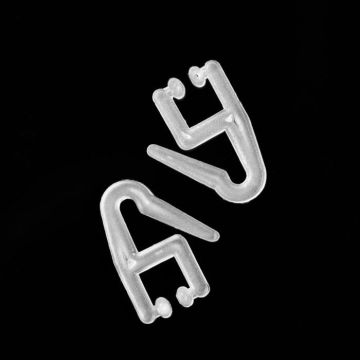 Крючок для штор пластик Уточка 25х18х4мм d7мм 1/100/20000