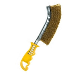 Щетка стальная с пластмассовой ручкой 1/12