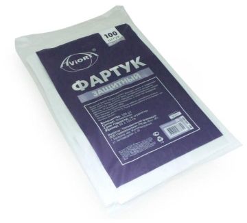 Фартук одноразовый прозрачный 80х120 ПНД 15мкм (100шт) 1/10