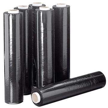 Пленка стретч (стрейч) 500х20мкм вторичная черная (2,0кг) 1/6