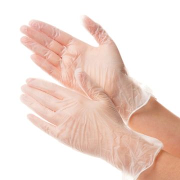 Перчатки смотровые виниловые неопудренные ЭМ XL 50/500