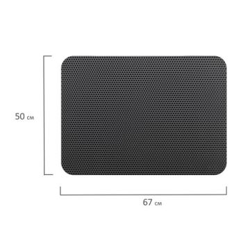 Коврик EVA / ЭВА универсальный 50х67см ячеистый цвет СЕРЫЙ LAIMA 1/30