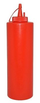 Дозатор для соусов 700мл пластик красный 1/1 