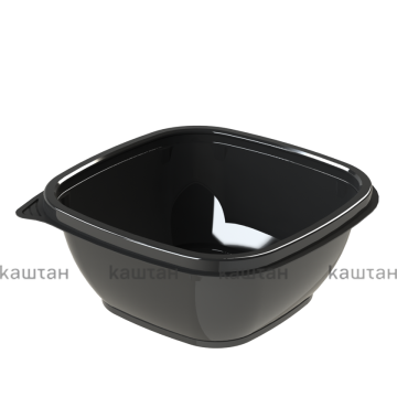 Контейнер ПЭТ 380мл (124х124х52) УК-375Т черный Каштан 50/500