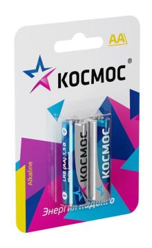 Элемент питания Космос АА Alkaline LR6 блистер 2шт 1/12/288