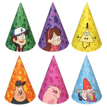 Набор колпаков 6шт 16см Гравити Фолз 1/180