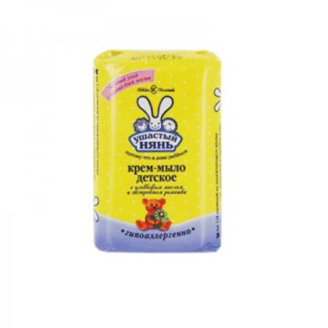 Мыло детское в обертке Ушастый нянь Ромашка 90гр 1/72