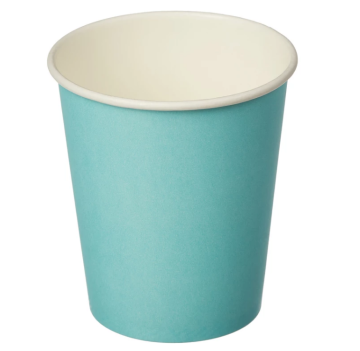 Стакан бумажный для горячего 250мл d-80 Бирюзовый 50/1000
