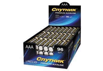Элемент питания Спутник АА Premium Alkaline LR6/4S/96 (4шт) 1/24/96