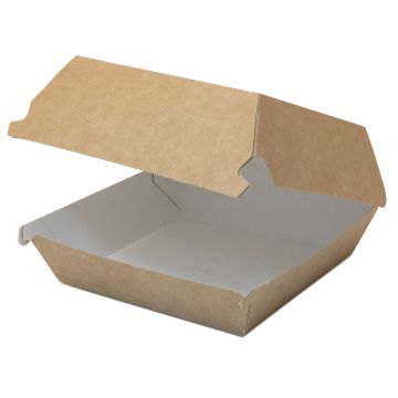 Коробка для гамбургеров 120х120х70мм ECO BURGER L крафт DoECO 50/150  