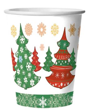 НГ Стакан бумажный 250мл Сказочный лес 6шт 1/80