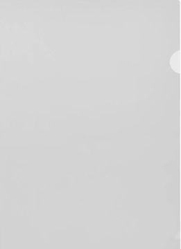 Папка-уголок А4 прозр. бесцветная 0,10 OfficeSET 1/100