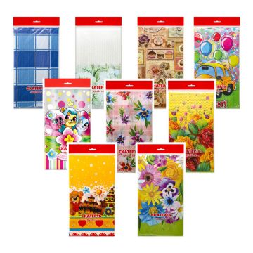 Скатерть полиэтиленовая 120х220см МИКС№16 1/50