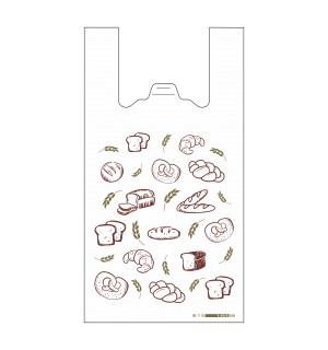 Пакет Майка ПНД (26+14)х48-9 белый Пекарь Хлеб ЭТ 100/2000