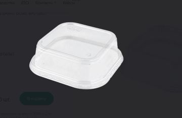 Крышка для контейнера 690мл 151х151х43мм OSQ SMARTBOWL прозр полукупольная 45/360 