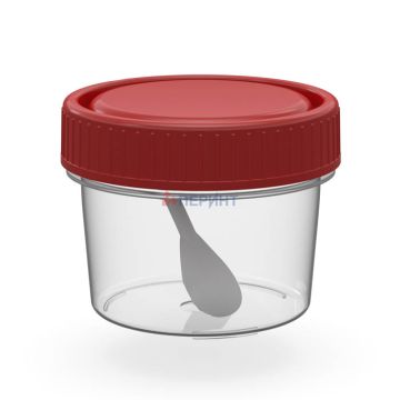 Контейнер 30мл медиц., однораз., стерильный  в упаковке с ложечкой Перинт 1/500