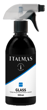 Средство для мытья стекол и зеркал 500мл триггер IPC Glass Италмасс 1/15
