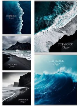 Тетрадь 48л А5 клетка скоба Морские виды Проф-пресс 1/5/100