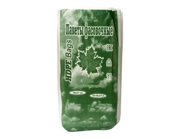 Пакет фасовочный Евро (10+8х27)-6 Робот (600) кленовый лист зеленый 1/20