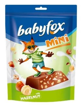 Продукты, Конфеты BabyFox mini с фундуком 120г 1/16