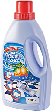 Средство жидкое 1л для мытья полов Первый снег Лимон ФБХ 1/9