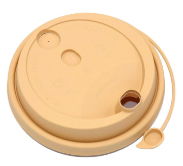 Крышка для бумажных стаканов d 90 мм с питейником флип-топ крафт ВЗЛП 50/1000 