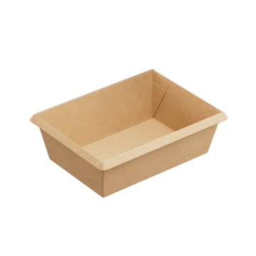 Контейнер салатник 400мл 100х135х45мм OneClick крафт ламин 1EA (крышка 457961, 457960) 50/600