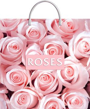 Пакет с пластмассовыми ручками (36х37)-100 Миллион розТико 10/100 