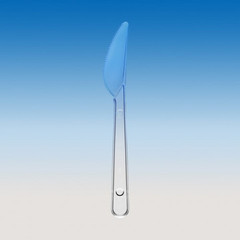 Одноразовый Нож пластиковый 155мм прозрачный Квант Эко Кристалл 100/2000 