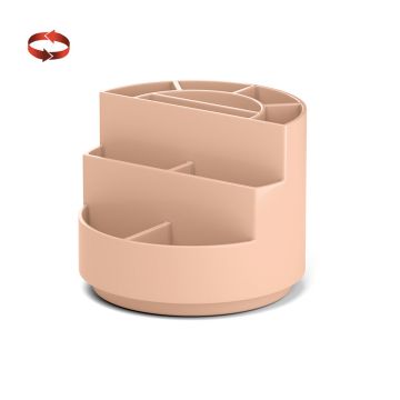 Подставка-органайзер 120х120х150мм вращ розовый ErichKrause Mini Burger Powder 1/4