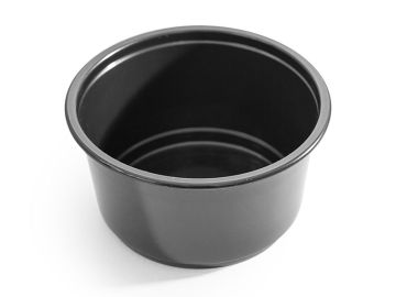 Контейнер ПП 500мл d-127мм h-82,6мм СпК-127  круглый черный ПолиЭр 50/500