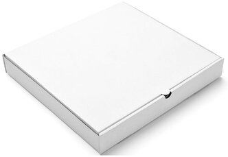 Коробка под пиццу 330х330х40мм Т11 профиль Е белая гофро 50/50