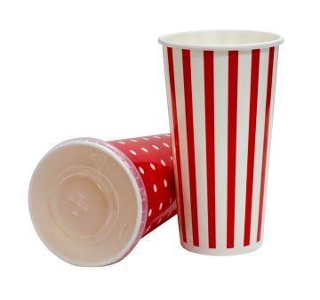 Стакан бумажный для холодных напитков 500мл d-90  Pinap 45/900