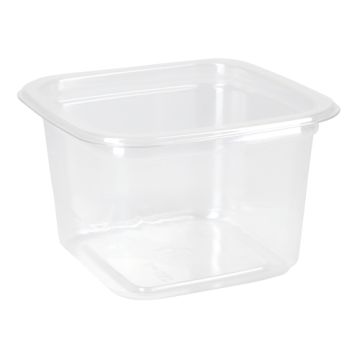 Контейнер ПЭТ 250мл (93х93х58) СпК-0909 Квадрат стакан прозрачный ПолиЭр 50/500