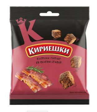 Продукты, Сухарики Кириешки бекон 40 гр 1/60