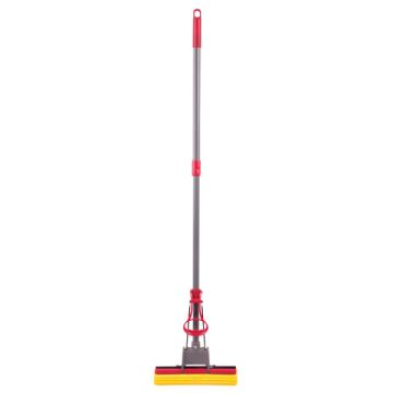 Швабра самоотжимная, ролик.отжим, PVA 27см, телеск.черенок 70-125см  ЛАЙМА Бюджет 1/20 