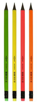 Карандаш ч/гр HB трехгранный с ластиком пластик заточен ассорти Blackwood INFORMAT 1/48/288