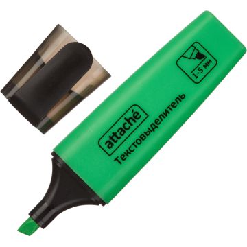 Текстмаркер зеленый 1-5мм Attache Colored  1/24/1152