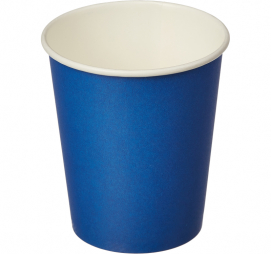 Стакан бумажный для горячего 250мл d-80 Синий Ч 50/1000
