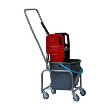 Тележка уборочная Eco-Force 1 съемное ведро 25л отжим металлический каркас бесшумные колеса 1/1